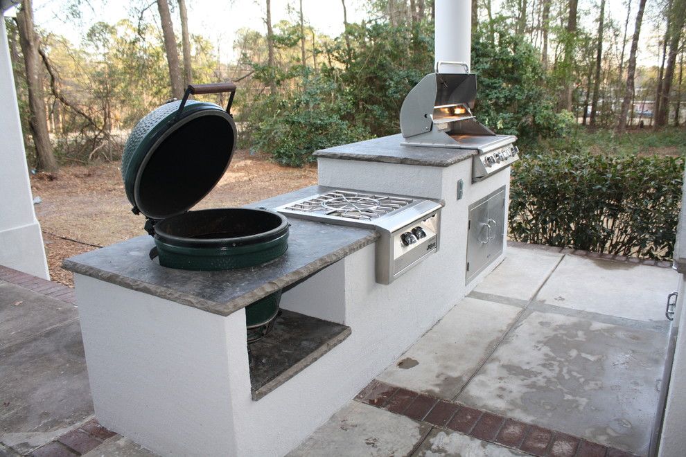 Alys Beach Florida for a Contemporary Patio with a Big Green Egg and Alys Beach Florida by My Outdoor Rooms