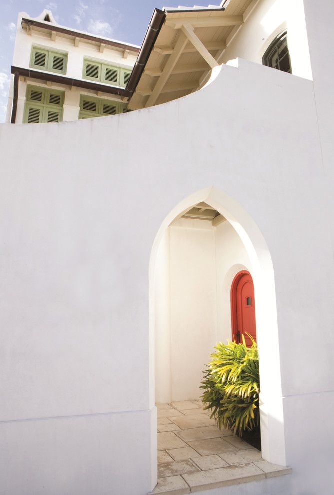 Alys Beach Florida for a  Porch with a Stone Pavers and Alys Beach, Florida by Peacock Pavers