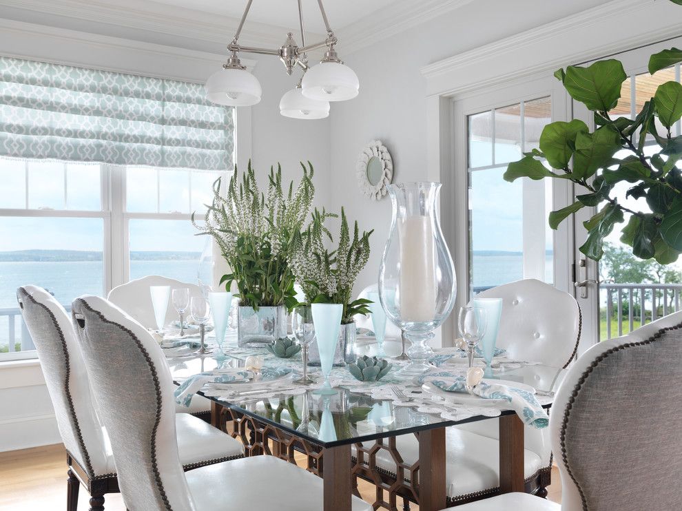 Amli South Shore for a Beach Style Dining Room with a White Wood and Long Shore Home by Digs Design Company