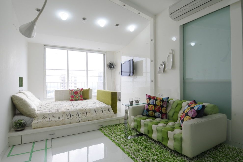 Ana White Loft Bed for a Contemporary Kids with a Boys Room and High End Residential Project at Malad. by Sonali Shah