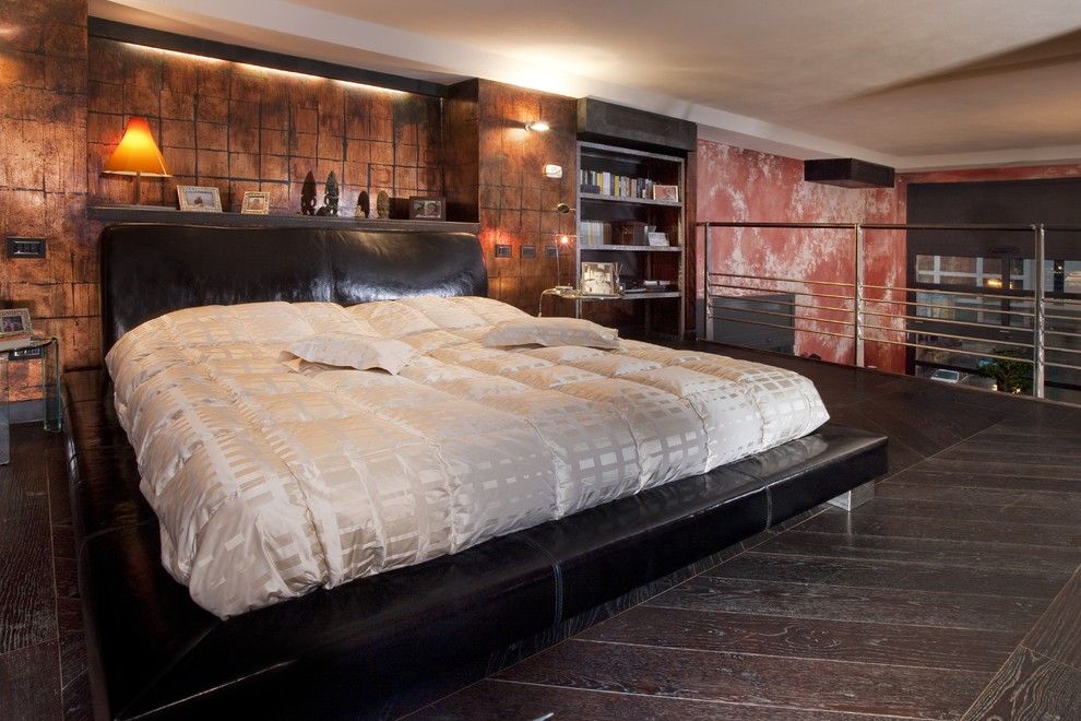 Ana White Loft Bed for a Industrial Bedroom with a Letto Matrimoniale and Bedroom by Marco Dellatorre