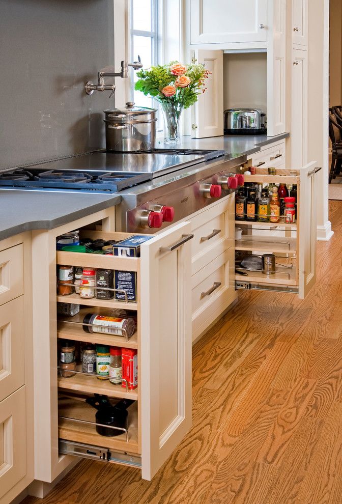 Andies for a Traditional Kitchen with a Cook Top and Kosher Kitchen by Superior Woodcraft, Inc.