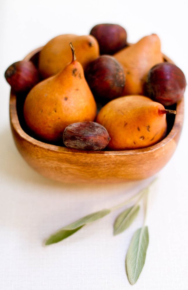 Anjou Pear for a  Dining Room with a  and Winter Tablescape by Rikki Snyder