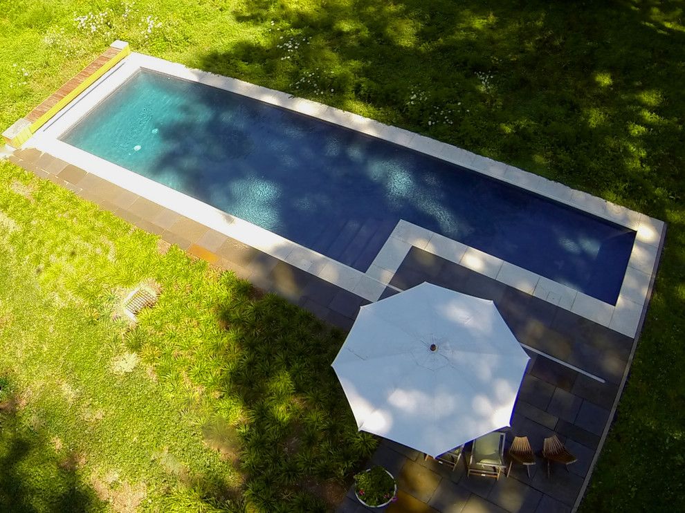 Aquatech for a Contemporary Pool with a Tight Joint and Geometric Elements   East Falls, Pa by Armond Aquatech Pools