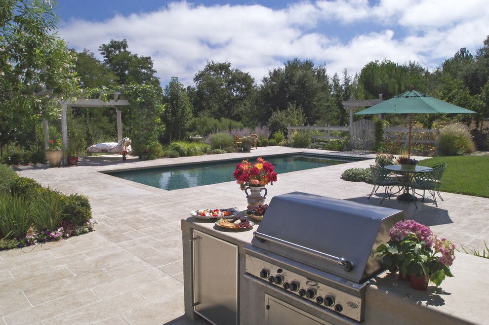 Arbors of Montgomery for a Traditional Patio with a Gate and French Country by John Montgomery Landscape Architects