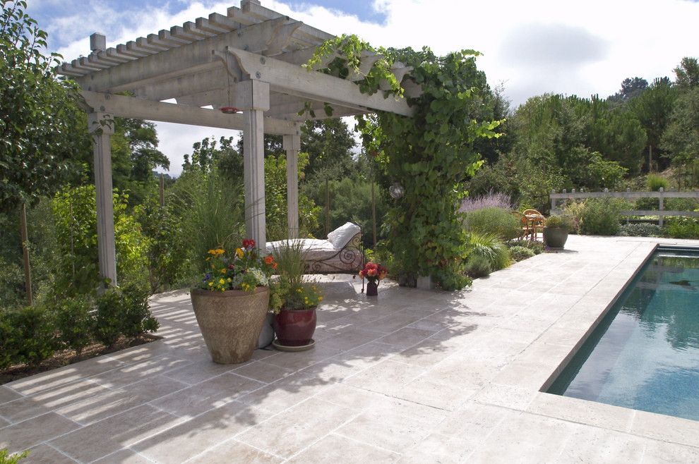 Arbors of Montgomery for a Traditional Patio with a Patio and French Country by John Montgomery Landscape Architects