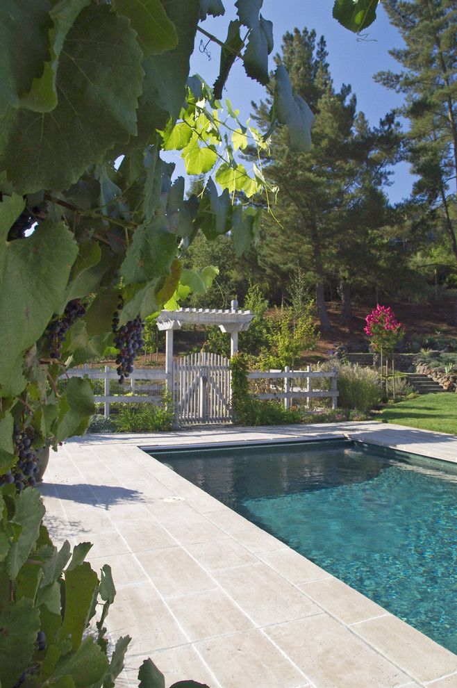 Arbors of Montgomery for a Traditional Pool with a Arbor and French Country by John Montgomery Landscape Architects