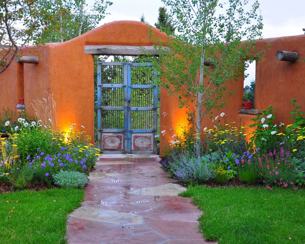 Armstrong Garden Centers for a Southwestern Landscape with a Garden Gates and Southwestern Landscape by Designscapes Colorado Inc.