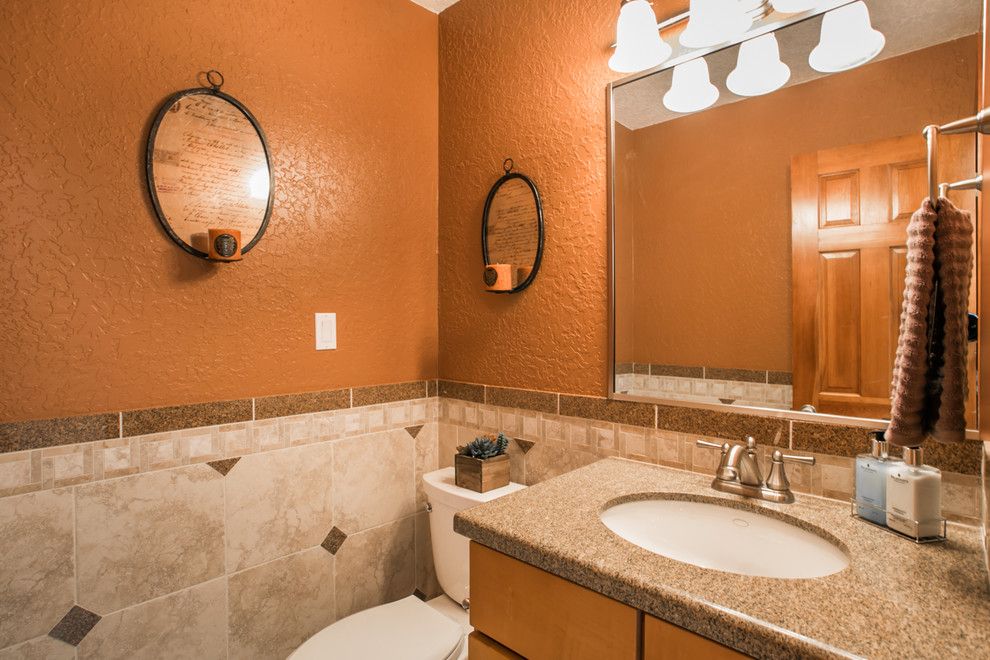 Ashley Furniture Albuquerque for a Contemporary Powder Room with a Cort and South Foothills Home Staging Photos 812 Piedra Vista Ne by Map Consultants, Llc