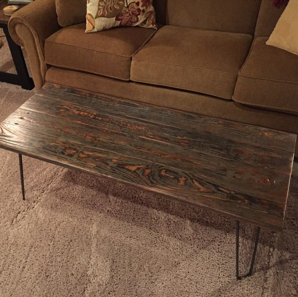 Ashley Furniture Indianapolis for a Rustic Family Room with a Distressed and Furniture From Reclaimed Decking by Unique Wood Surfaces