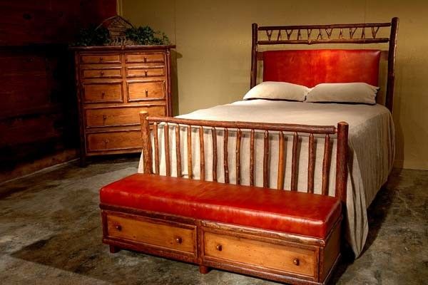 Ashley Furniture Indianapolis for a  Spaces with a Rustic Bed and Beds by Flat Rock Furniture