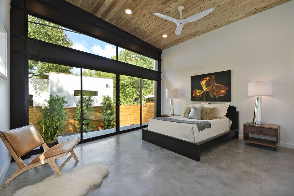 Ashley Furniture Tyler Tx for a Contemporary Bedroom with a Master Suite and Tree House   Austin, Tx by Mf Architecture