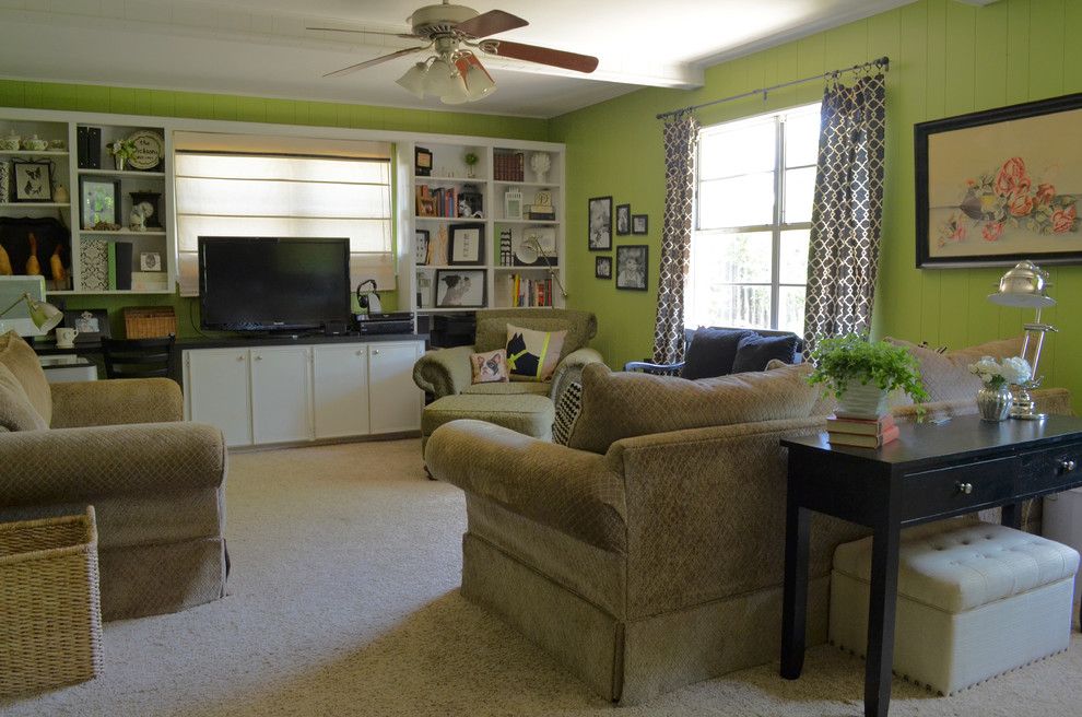 Ashley Furniture Tyler Tx for a Eclectic Family Room with a Carpet and Abilene, Tx: Camille Dickson by Sarah Greenman