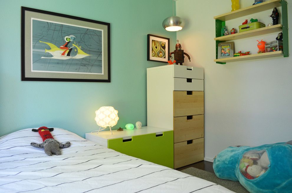 Ashley Furniture Tyler Tx for a Midcentury Kids with a Light Blue and Dallas, Tx: Stolp by Sarah Greenman