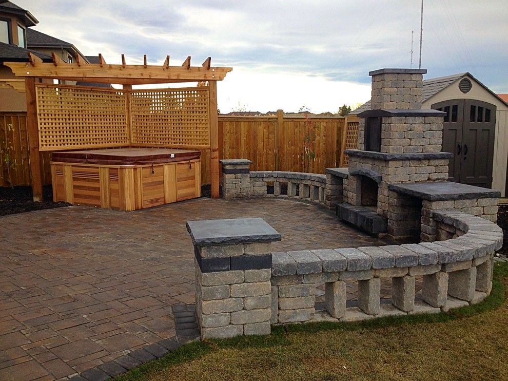 Aspen Contracting for a Rustic Patio with a Stone Patio and Photo Gallery by Blue Aspen Contracting