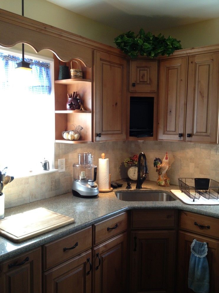 Atg Lighting for a Rustic Kitchen with a Pendant Lighting and Countryside Remodel by Lowe's of Las Vegas