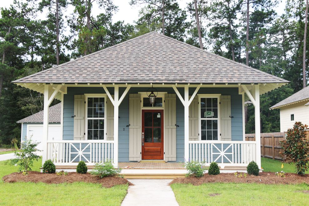 Atlas Roofing for a Traditional Exterior with a Window Trim and New Orleans Style Shotgun by Rhd  Homes