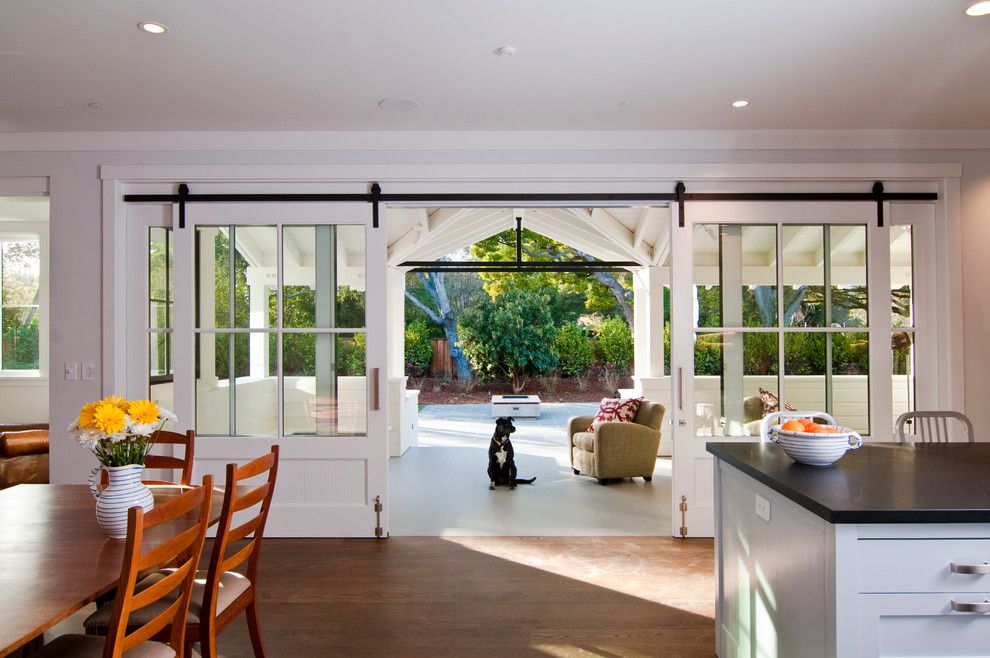 Atrium Windows and Doors for a Farmhouse Entry with a Recessed Lights and Farmhouse Kitchen by Fgy arch.com