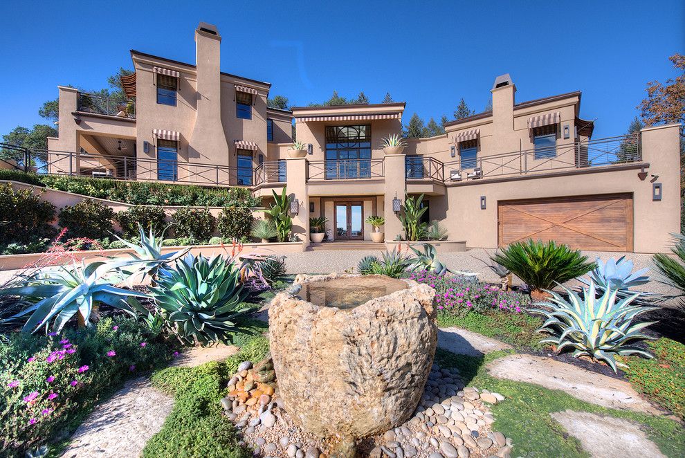 Auberge Du Soleil Rutherford Ca for a Mediterranean Exterior with a Garage Doors and Wine Country Masterpiece by Decker Bullock Sotheby's International Realty