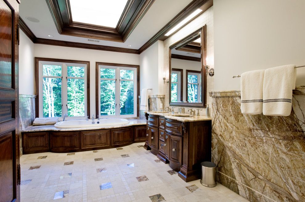 Avanti Furniture for a Traditional Bathroom with a Tile Floor and Pennsylvania Exotic Home by Avanti Marble & Granite Inc.