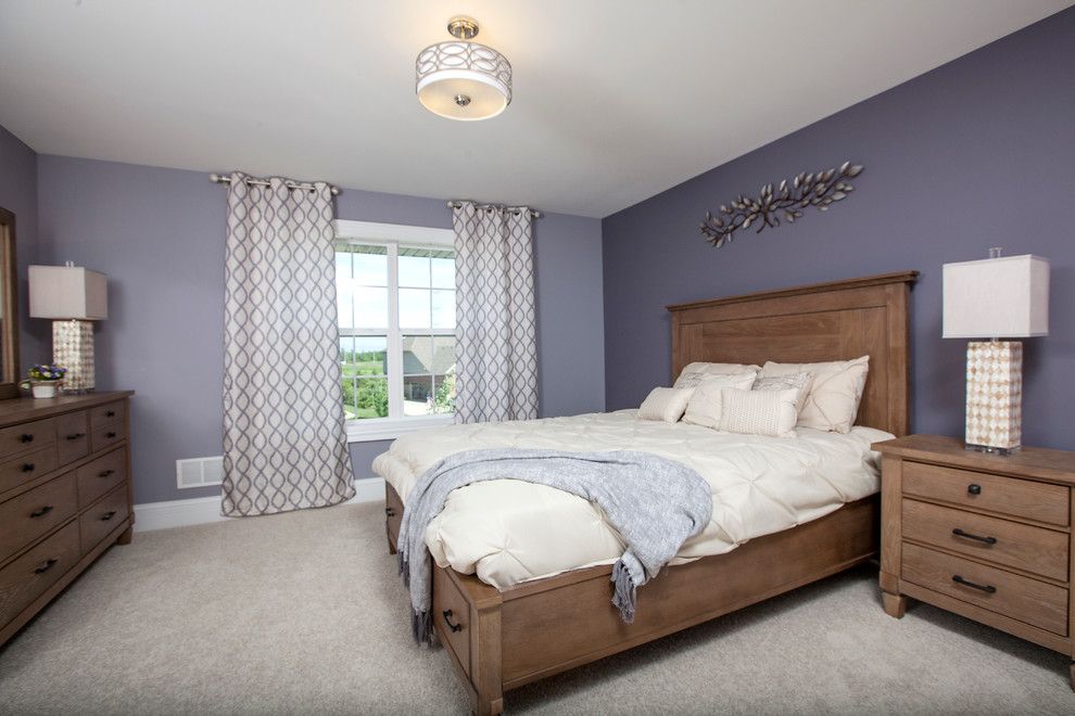 Avanti Furniture for a Traditional Bedroom with a Cased Windows and the Glens of Connemara Model Home by 5th Avenue Construction,Inc