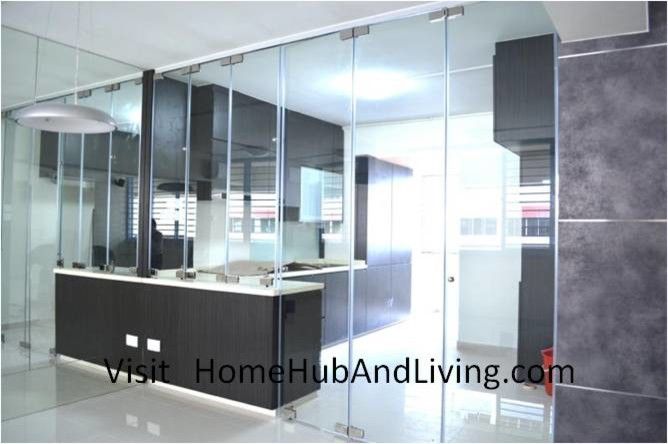 Axia Home Loans for a Contemporary Spaces with a Dry Kitchen Design and Stylish Designed Modern Kitchen (Counter Top Island) with Frameless Door System by Home Hub and Living