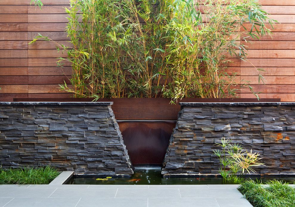 Back Page San Francisco for a Asian Landscape with a Metal Water Feature and San Francisco by Envision Landscape Studio