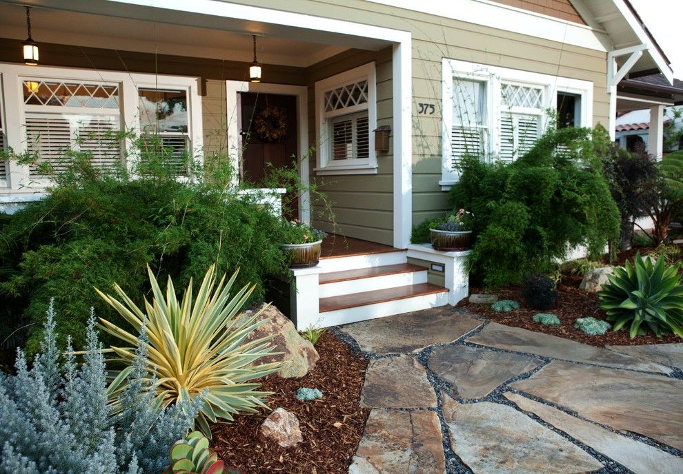 Backpage San Luis Obispo for a Mediterranean Landscape with a Drought Tolerant and Inviting San Luis Obispo Entry by Gardens by Gabriel, Inc.