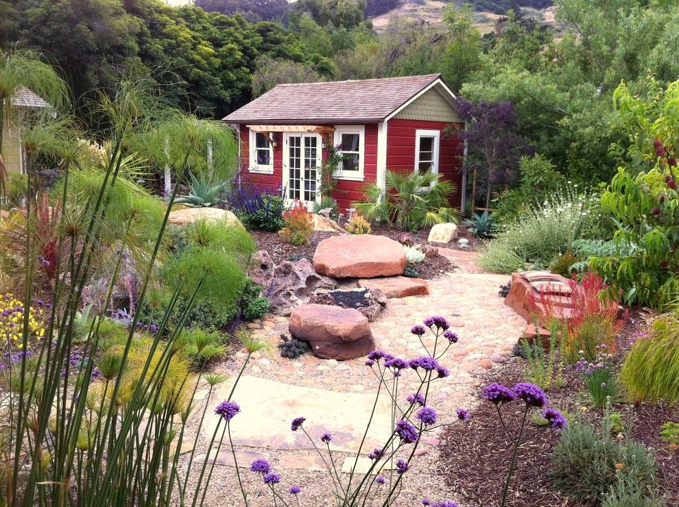 Backpage San Luis Obispo for a Mediterranean Shed with a Boulders and San Luis Obispo Overlook by Gardens by Gabriel, Inc.