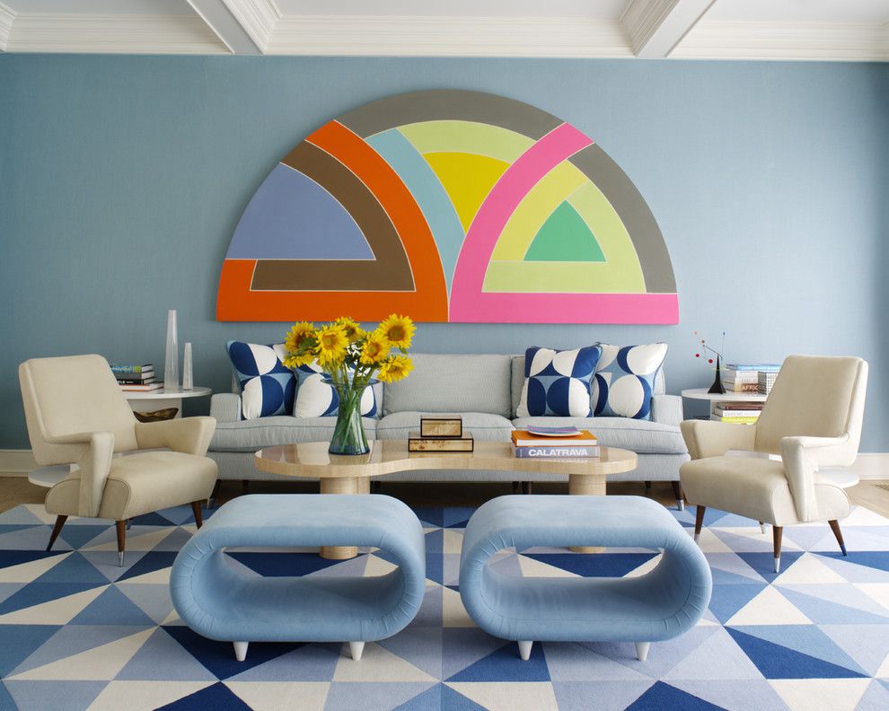 Badcock Home Furniture &more for a Midcentury Living Room with a Geometric Prints and Hamptons Modern by Anthony Baratta Llc