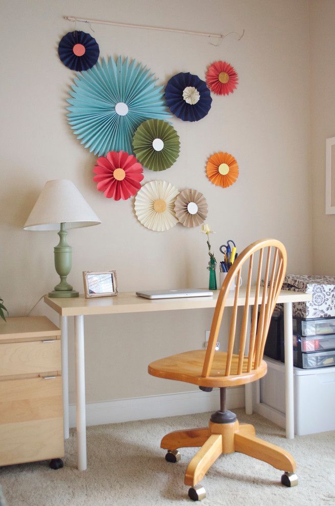 Bagcraft Papercon for a Eclectic Home Office with a Birch Finish and Dallas, Tx: Martha Harms by Sarah Greenman