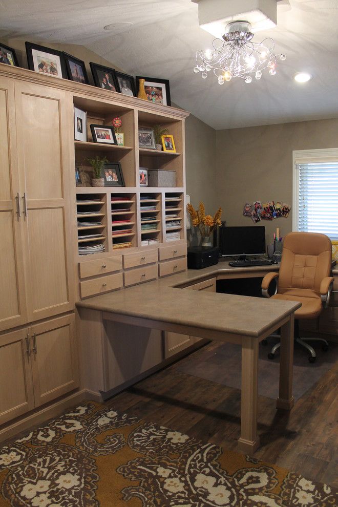 Bagcraft Papercon for a Traditional Home Office with a Home Office and Special Places by Creative Interiors Inc.