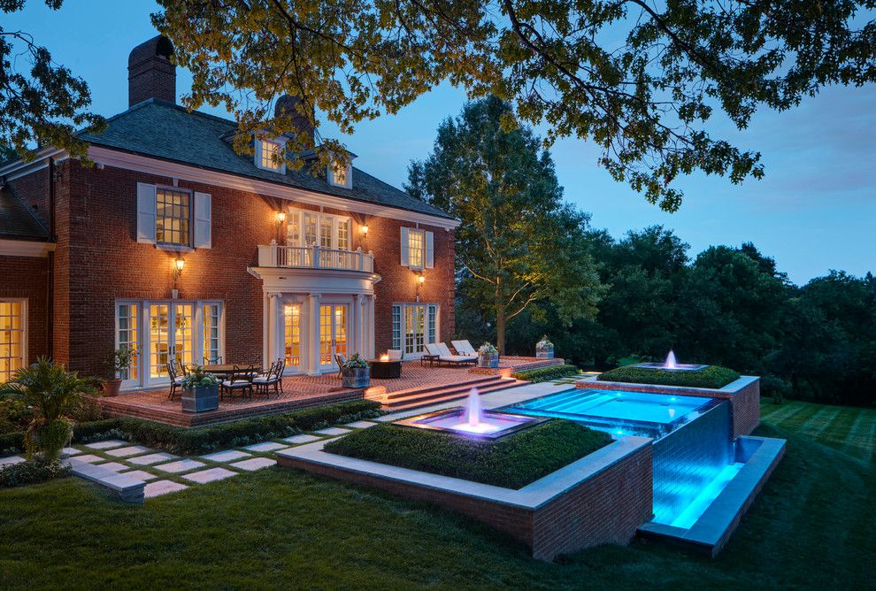 Ballenisles Country Club for a Traditional Pool with a White Window Trim and Outdoor Living Spaces: Country Club Project by Zaremba & Company