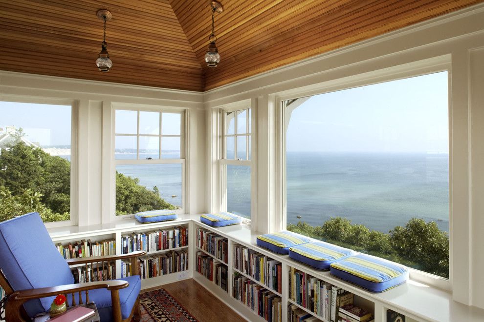 Banc Home Loans for a Traditional Home Office with a Window Seat and Seabend by Albert, Righter & Tittmann Architects, Inc.