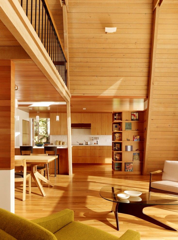 Bar Method Oakland for a Modern Kitchen with a Built in Shelves and Manzanita Drive Addition & Remodel by Burton Architecture