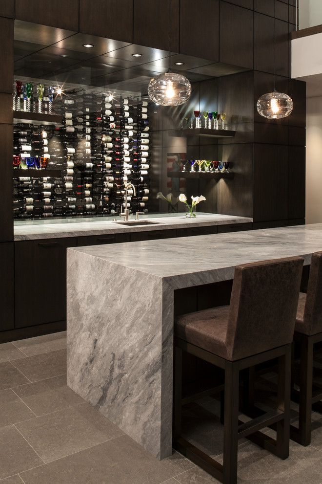 Barstol for a Contemporary Home Bar with a Contemporary and Contemporary by Rdm General Contractors