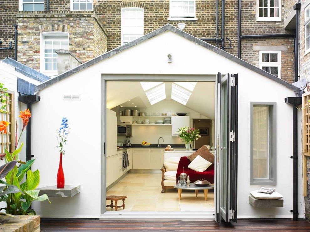 Basketball Court Layout for a Victorian Exterior with a Patio and House Earl's Court by David Churchill   Architectural  Photographer