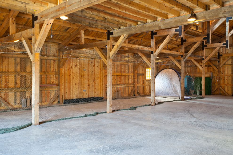 Batting Cage Miami for a Traditional Shed with a Wood Barn and Recreational Barn by Sand Creek Post & Beam