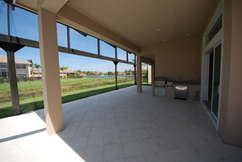 Batting Cages Miami for a Contemporary Patio with a Coastal Screen and Residential Pool Enclosure by Coastal Screen and Rail