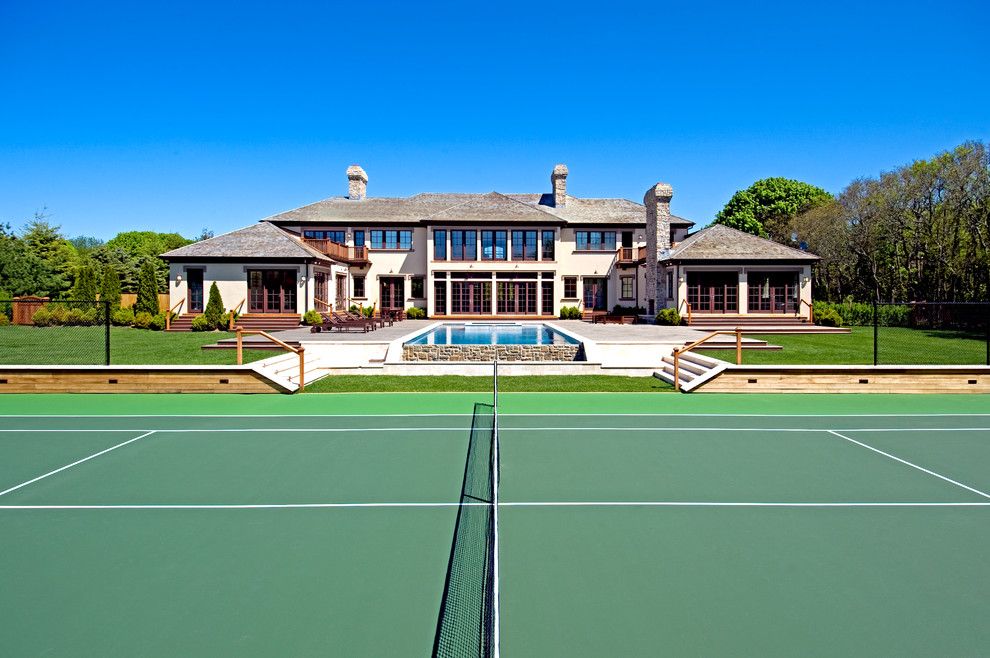 Bayou City Event Center for a Contemporary Exterior with a Stone Patio and Modern Tuscan Estate by Perello Building Corporation