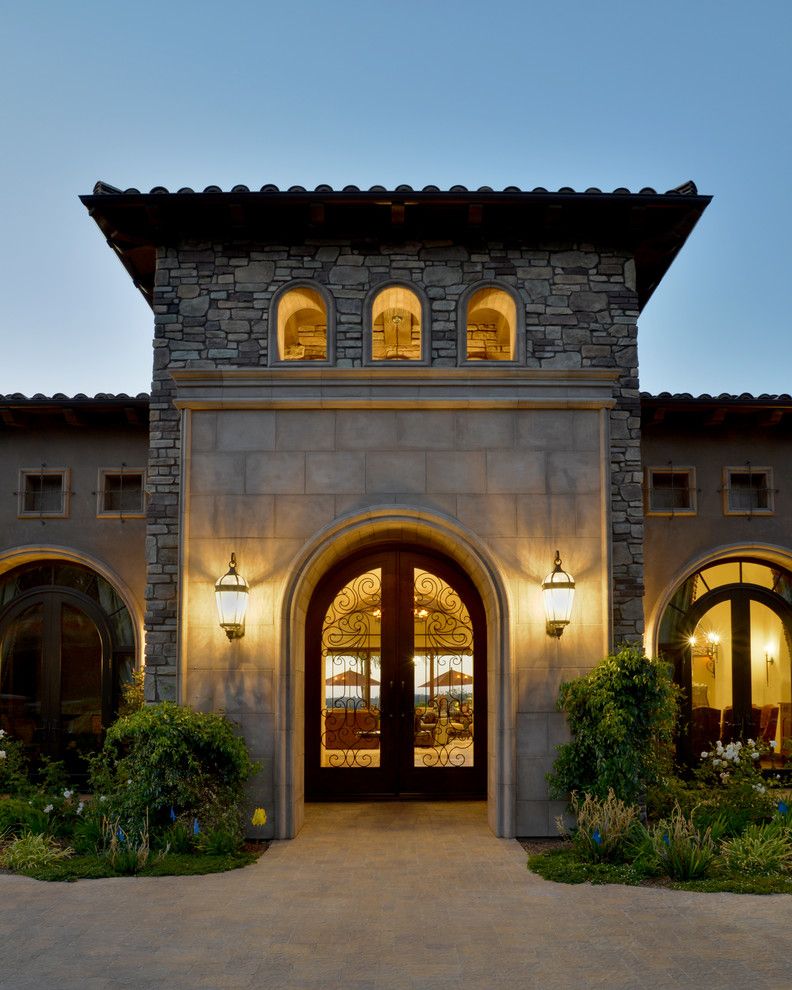 Beach Cottages San Diego for a Mediterranean Exterior with a Architectural Elements and Custom Fixture Design, San Diego by Tazz Lighting,Inc