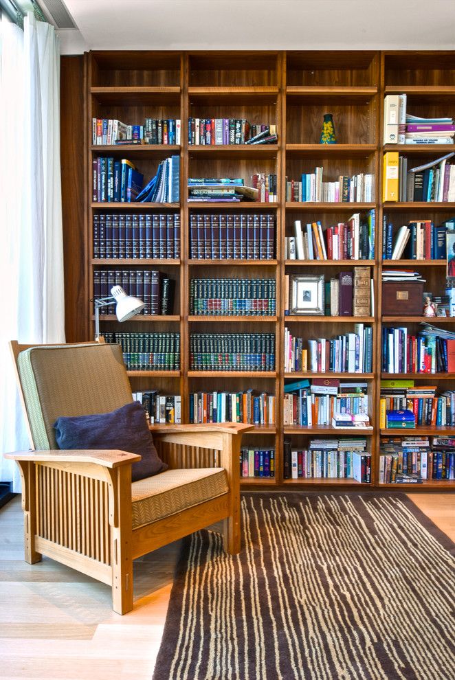 Beazer Homes Reviews for a Modern Family Room with a Office Side Chair and Office Bookcase by Andrew Snow Photography