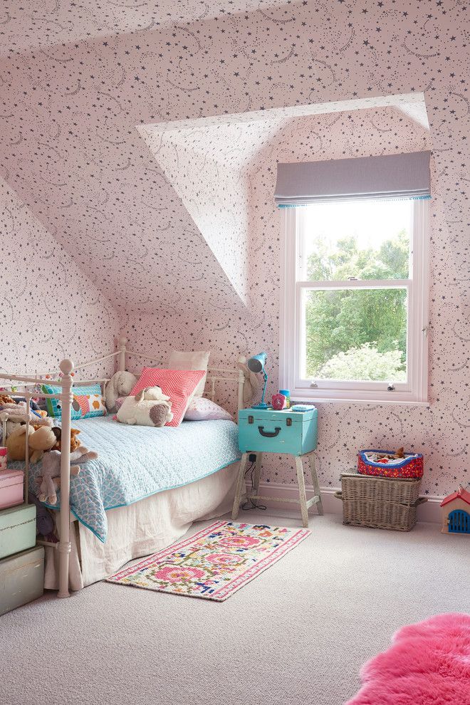 Bedsonline for a Traditional Kids with a Slanted Ceiling and Traditional Kids by Blakes London