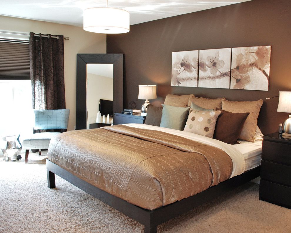 Behr Furniture for a Contemporary Bedroom with a Contemporary and Modern Romantic Master by Judith Balis Interiors