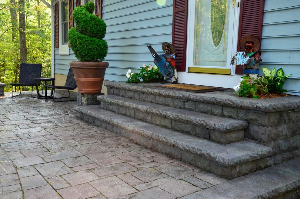 Belgard Hardscapes for a Traditional Patio with a Paverart and California Front Hardscapes by the Sharper Cut, Inc. Landscapes