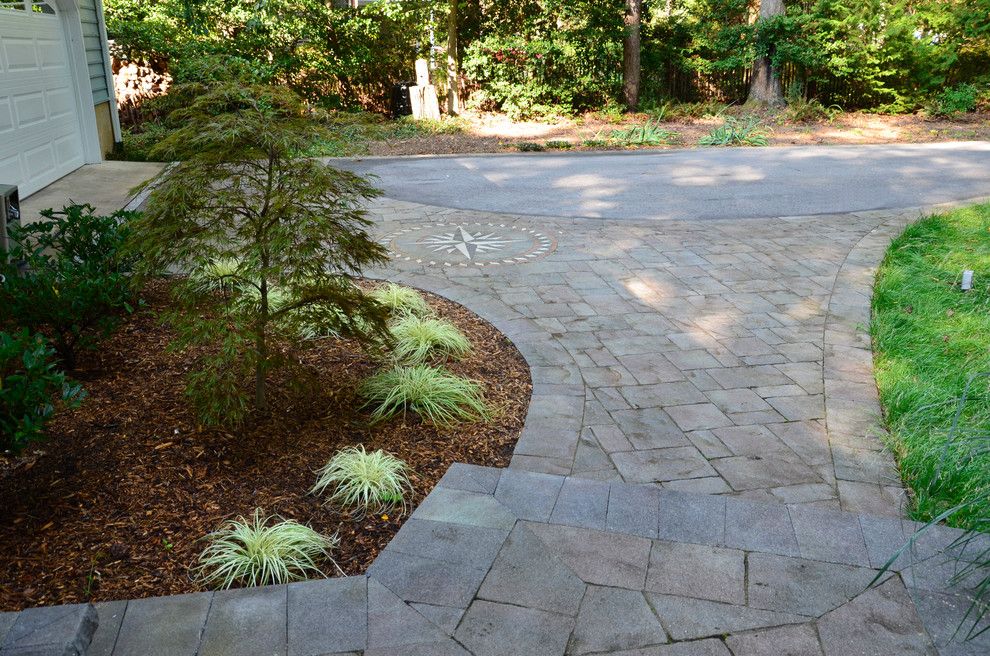 Belgard Hardscapes for a Traditional Patio with a Walkway and California Front Hardscapes by the Sharper Cut, Inc. Landscapes