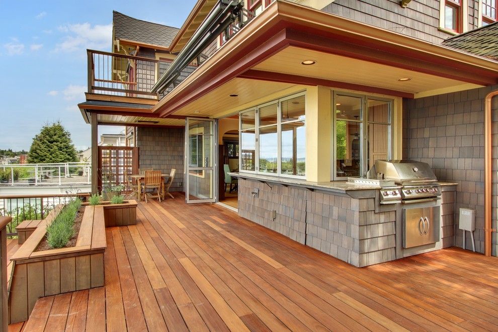 Bell Tower Hotel Ann Arbor for a Craftsman Deck with a Balcony Deck and West Seattle Craftsman by Sortun Vos Architects, P.s.