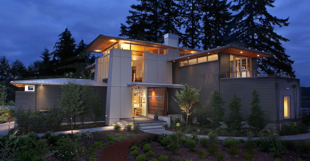 Bellevue Towers for a Contemporary Exterior with a Landscaping and Olympic View House by Bc&j Architecture