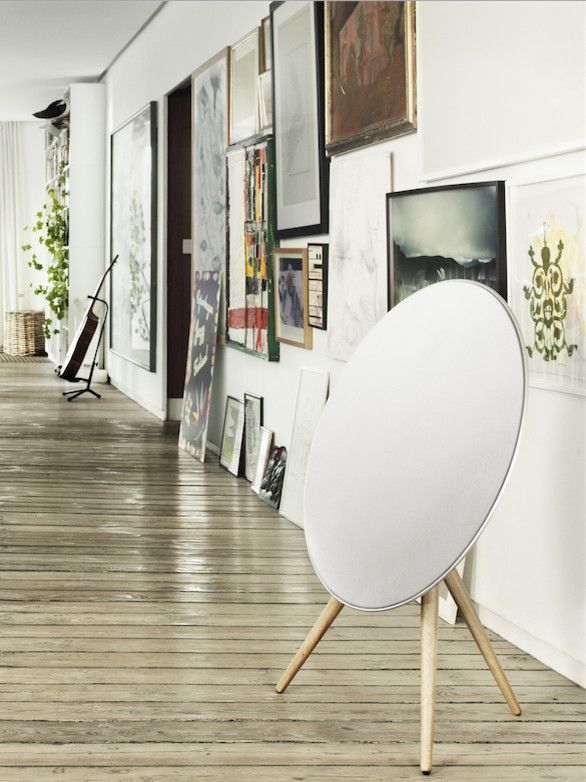 Beoplay A9 for a Contemporary Hall with a Modern Wall Art and Home Audio   Beoplay by Bang & Olufsen