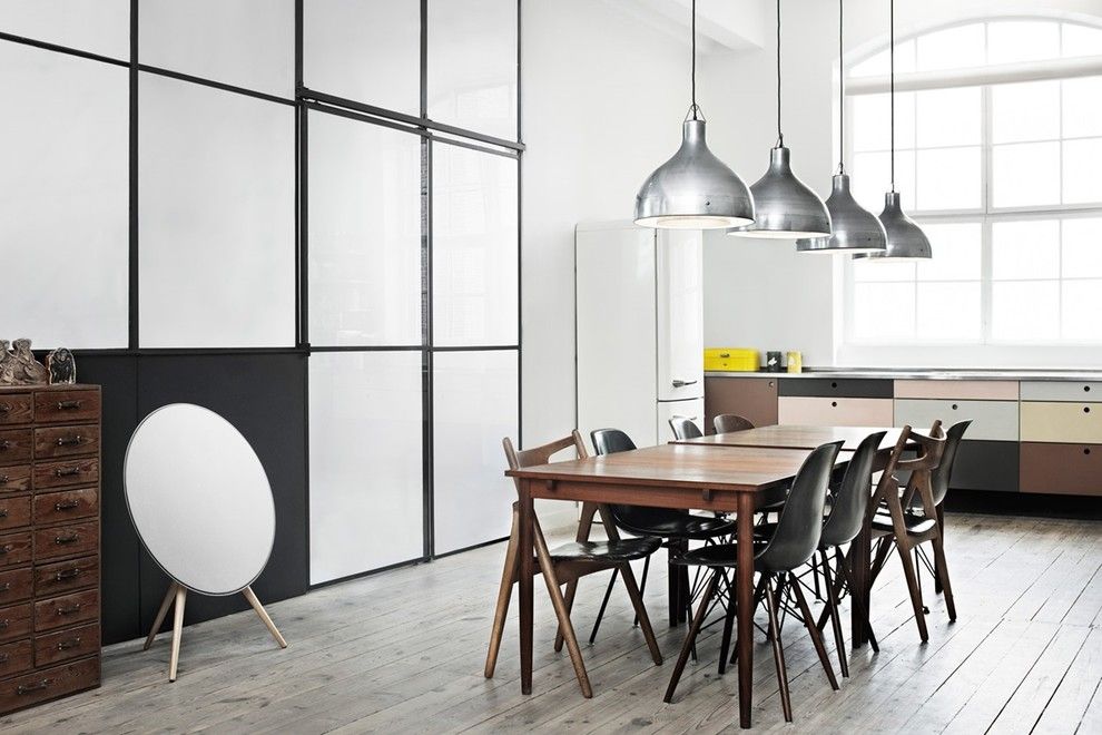 Beoplay A9 for a Industrial Dining Room with a Home Audio and Home Audio   Beoplay by Bang & Olufsen